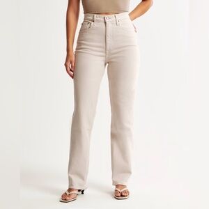 Abercrombie curve love ultra high rise 90s straight jeans